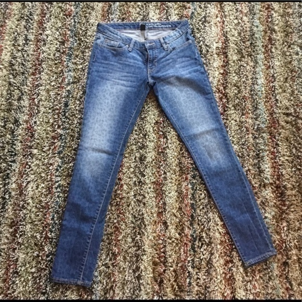 ๐ Gap animal leopard blue skinny Jeans๐ - Picture 4 of 6